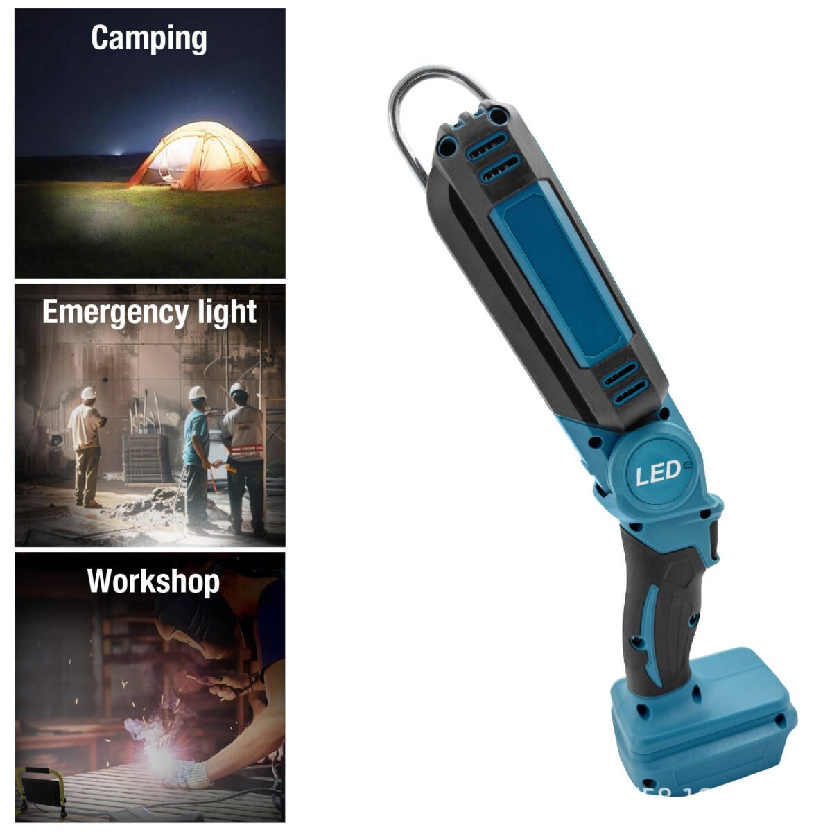 Lithium Battery Cordless Flashlight Working Light LED – magnitools.com